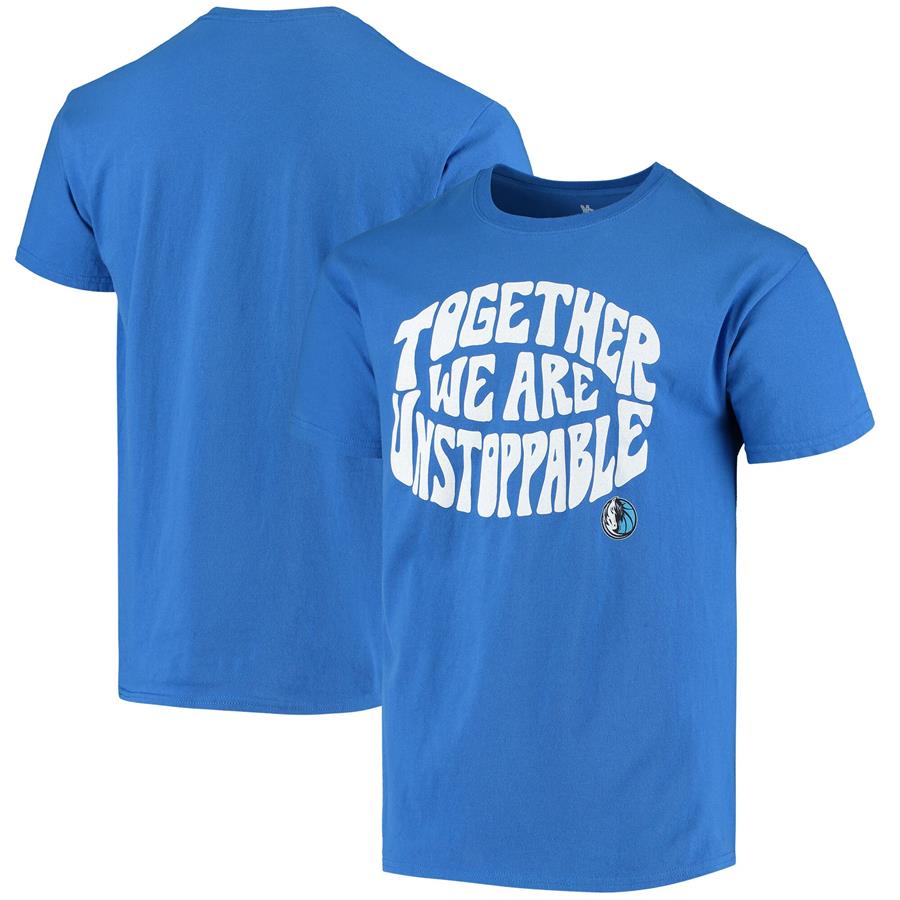 Dallas Mavericks Junk Food Positive Message Enzyme Washed T-Shirt - Blue