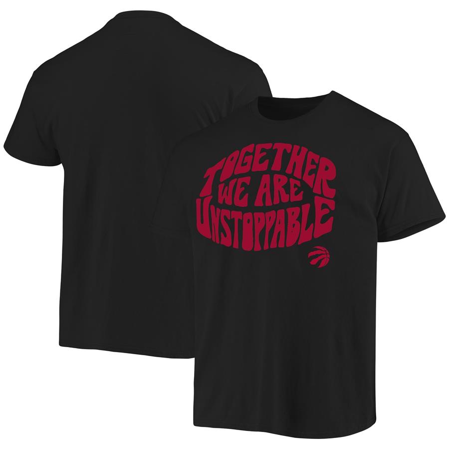 Toronto Raptors Junk Food Positive Message Enzyme Washed T-Shirt - Black