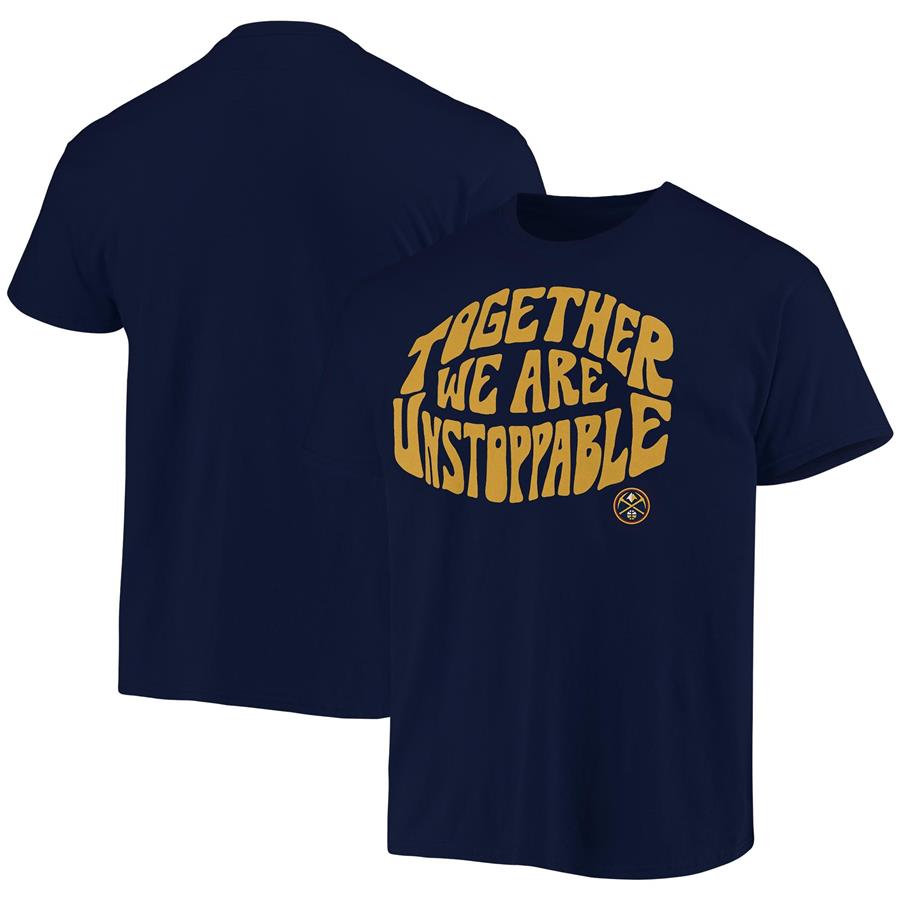 Denver Nuggets Junk Food Positive Message Enzyme Washed T-Shirt - Navy
