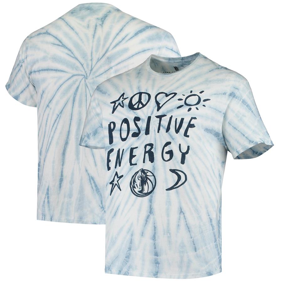 Dallas Mavericks Junk Food Positive Message Tie-Dye T-Shirt - Royal