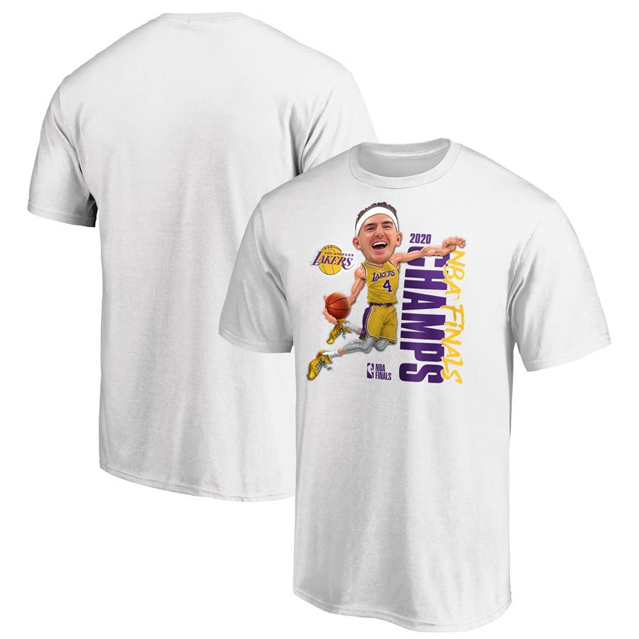 Alex Caruso Los Angeles Lakers Fanatics Branded 2020 NBA Finals Champions Vertical T-Shirt - White