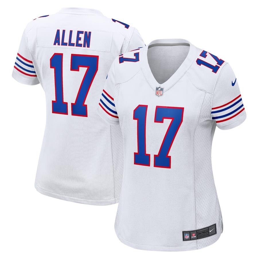 Josh Allen Buffalo Bills Nike Women's Alternate Player Game Team Jersey - White
