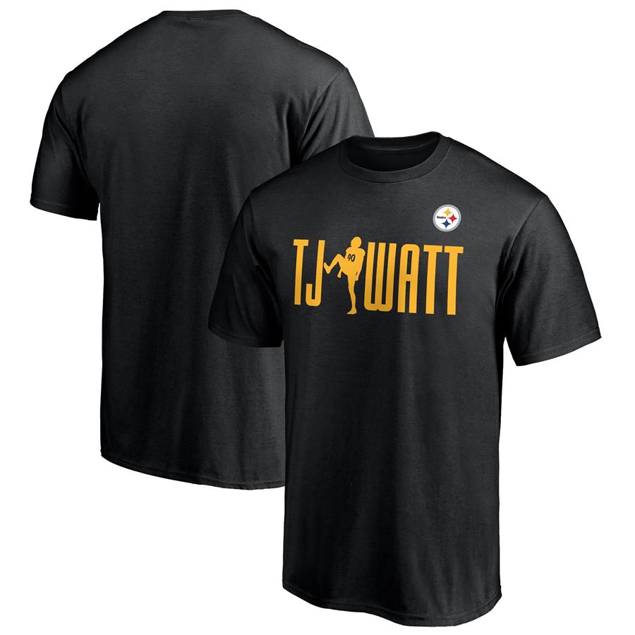 T.J. Watt Pittsburgh Steelers Fanatics Branded Checkdown T-Shirt - Black