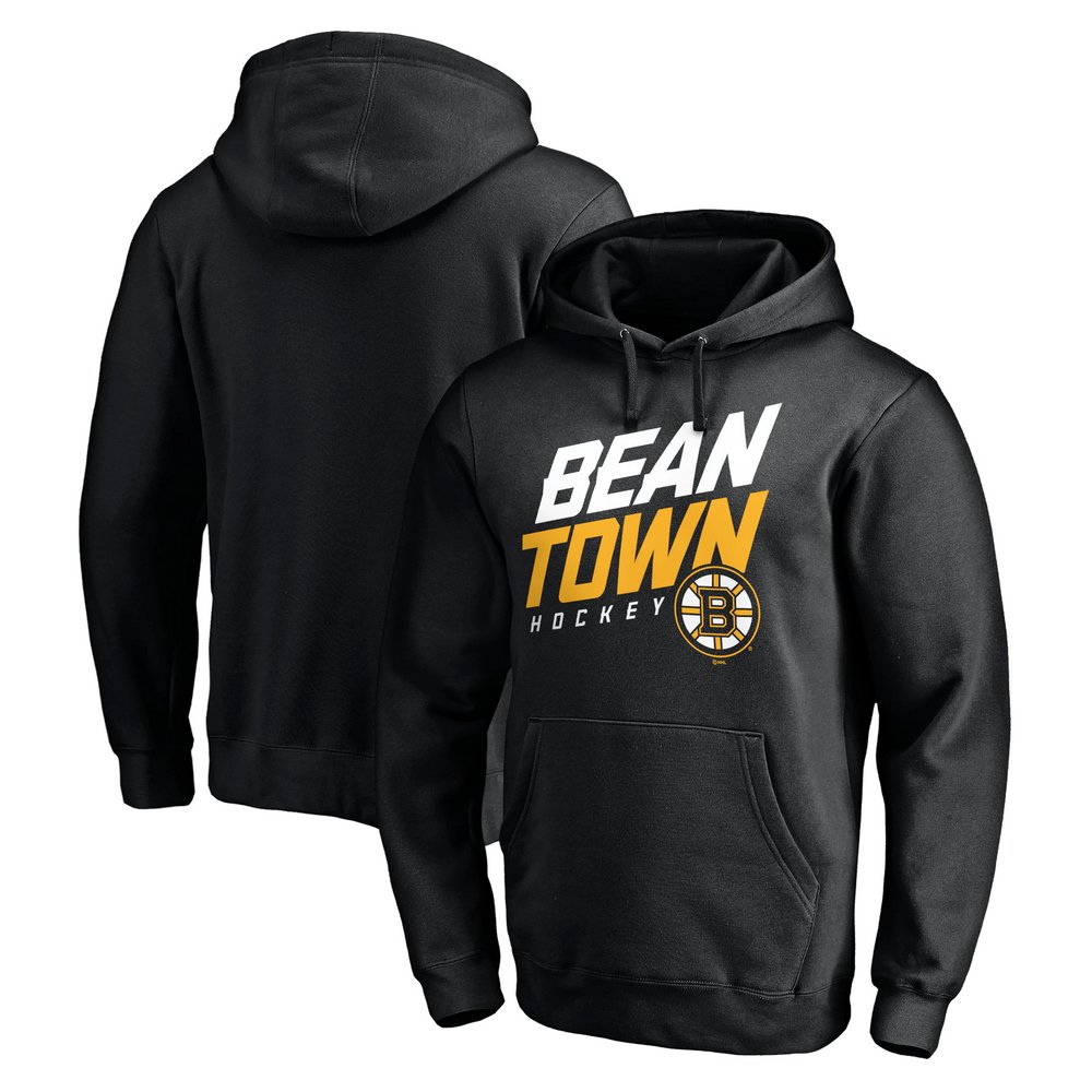 Boston Bruins Fanatics Branded Varsity Collection Pullover Hoodie - Black