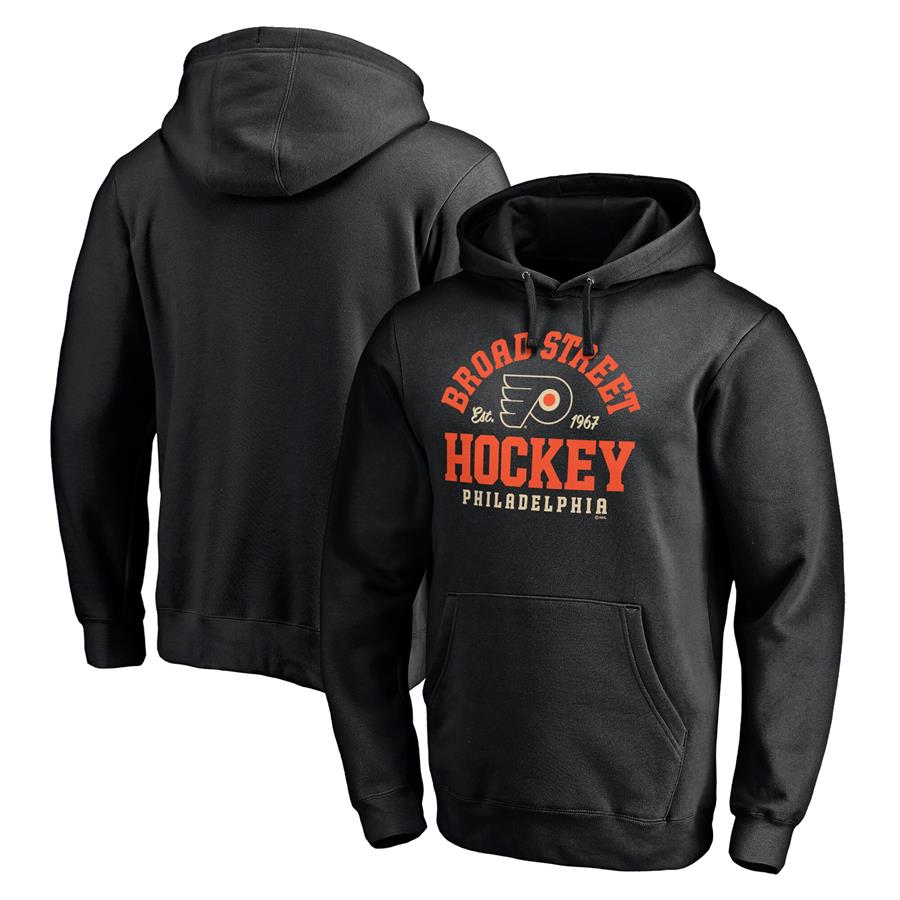 Philadelphia Flyers Fanatics Branded Varsity Collection Pullover Hoodie - Black