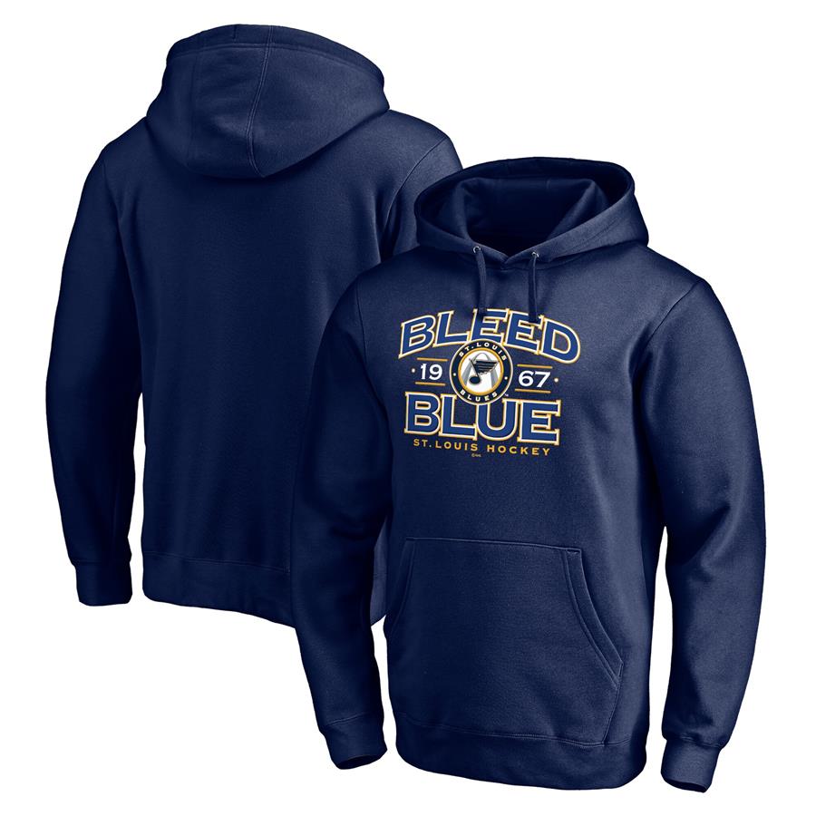 St. Louis Blues Fanatics Branded Hometown Collection Pullover Hoodie - Navy