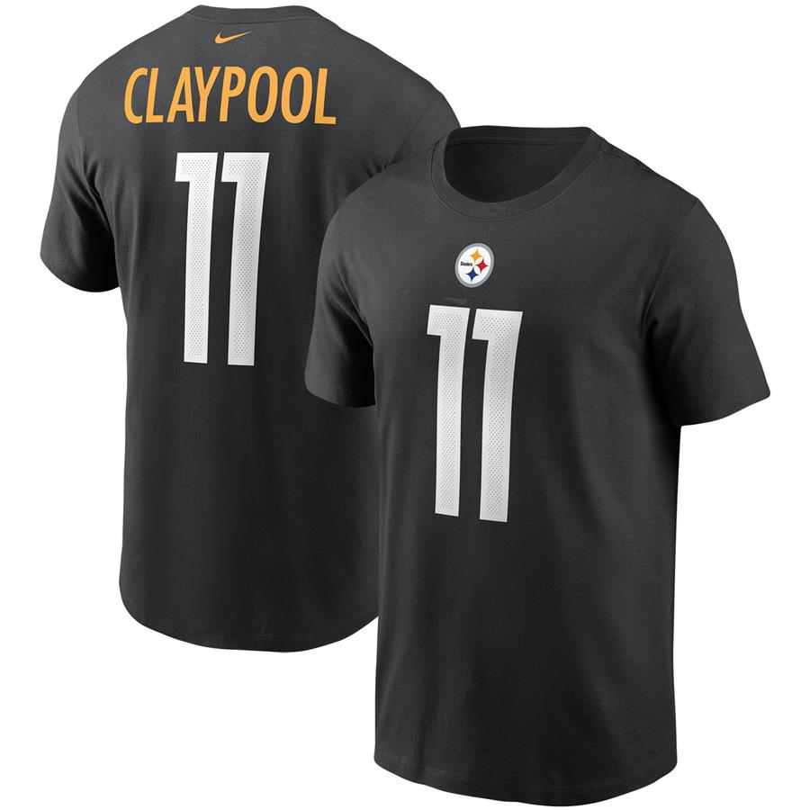 Chase Claypool Pittsburgh Steelers Nike Name & Number T-Shirt - Black
