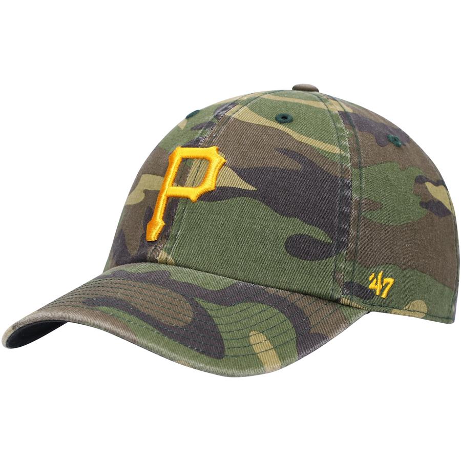 Pittsburgh Pirates '47 Team Clean Up Adjustable Hat - Camo