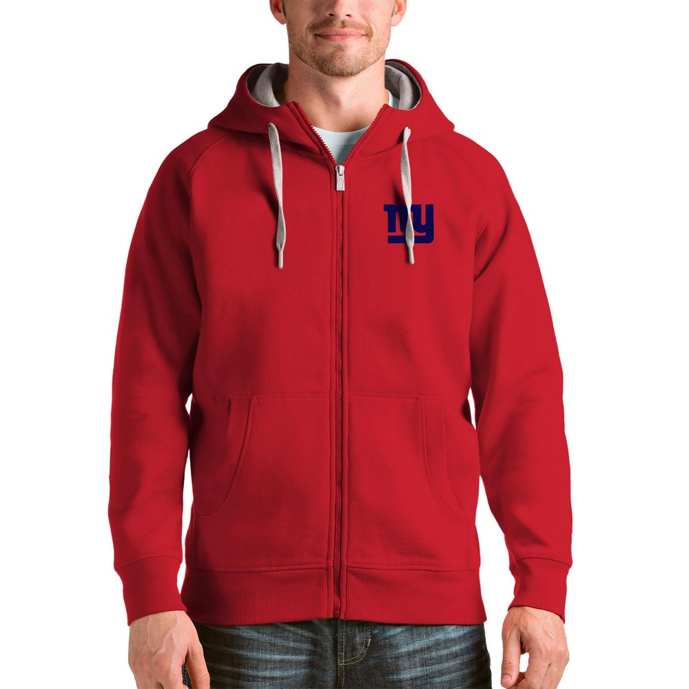New York Giants Antigua Victory Full-Zip Hoodie - Red