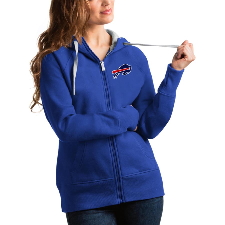 Buffalo Bills Antigua Women's Victory Full-Zip Hoodie - Royal