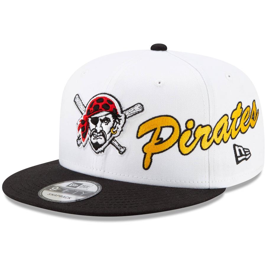 Pittsburgh Pirates New Era Vintage 9FIFTY Snapback Hat - White