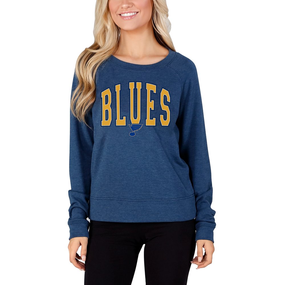 St. Louis Blues Concepts Sport Women's Mainstream Terry Long Sleeve Top - Navy