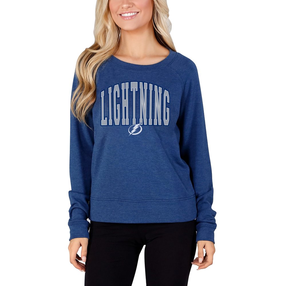 Tampa Bay Lightning Concepts Sport Women's Mainstream Terry Long Sleeve Top - Royal