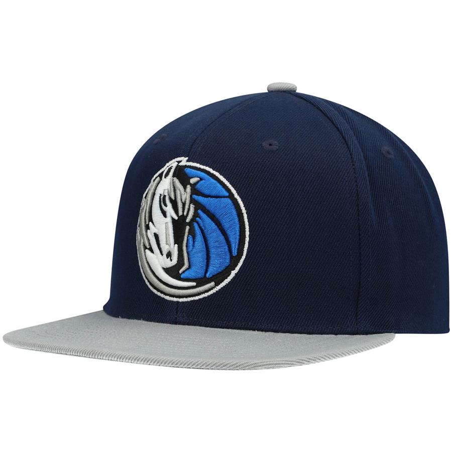 Dallas Mavericks Mitchell & Ness Core Basic Snapback Hat - Navy