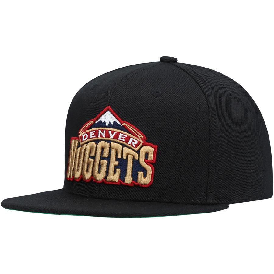 Denver Nuggets Mitchell & Ness Core Basic Snapback Hat - Black