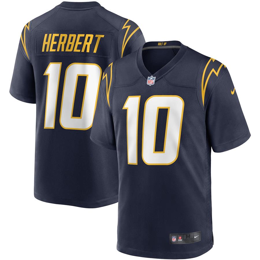 Джерси Justin Herbert Los Angeles Chargers Nike Game (тёмно-синий)