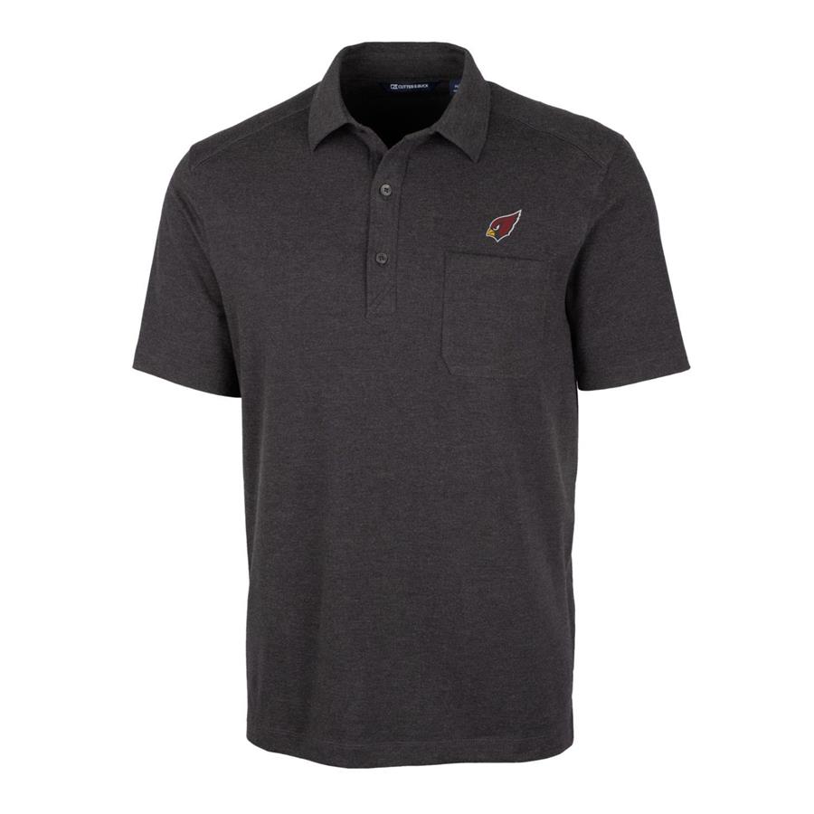Arizona Cardinals Cutter & Buck Advantage Jersey Polo - Heather Black