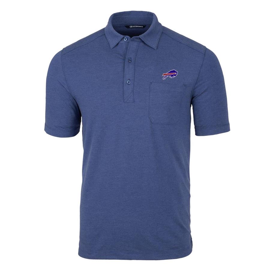 Buffalo Bills Cutter & Buck Advantage Jersey Polo - Heathered Royal