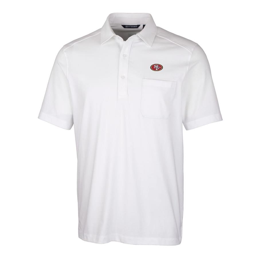 San Francisco 49ers Cutter & Buck Advantage Jersey Polo - White