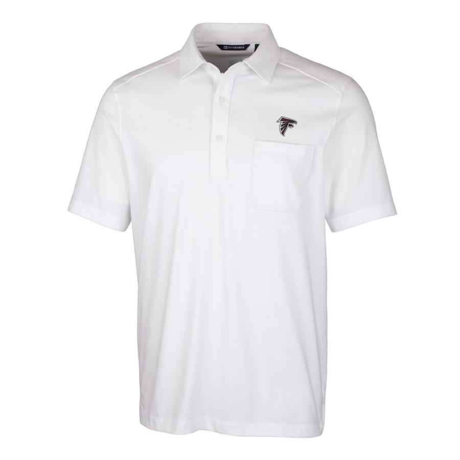 Atlanta Falcons Cutter & Buck Advantage Jersey Polo - White