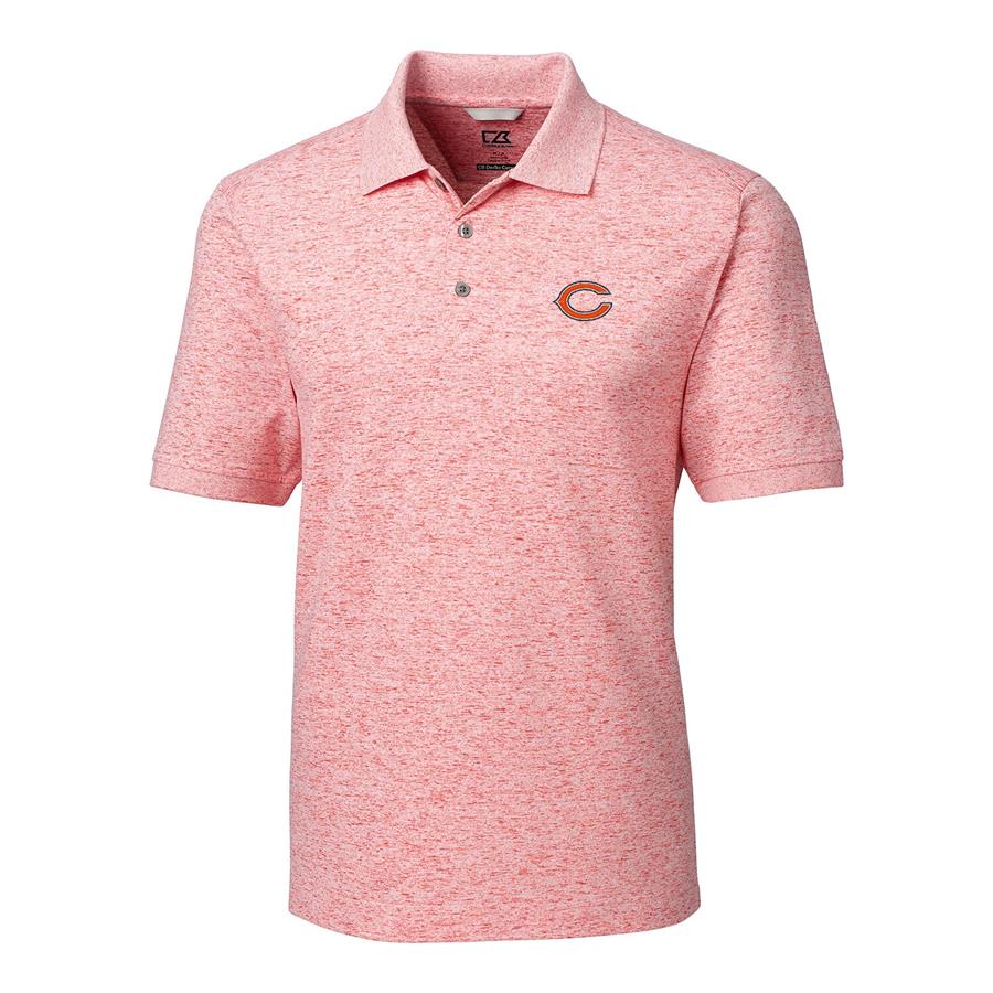 Chicago Bears Cutter & Buck Space Dye Advantage Polo - Orange