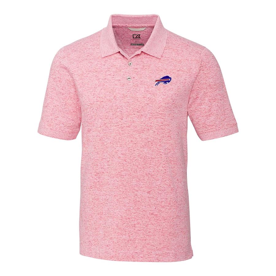 Buffalo Bills Cutter & Buck Space Dye Advantage Polo - Red