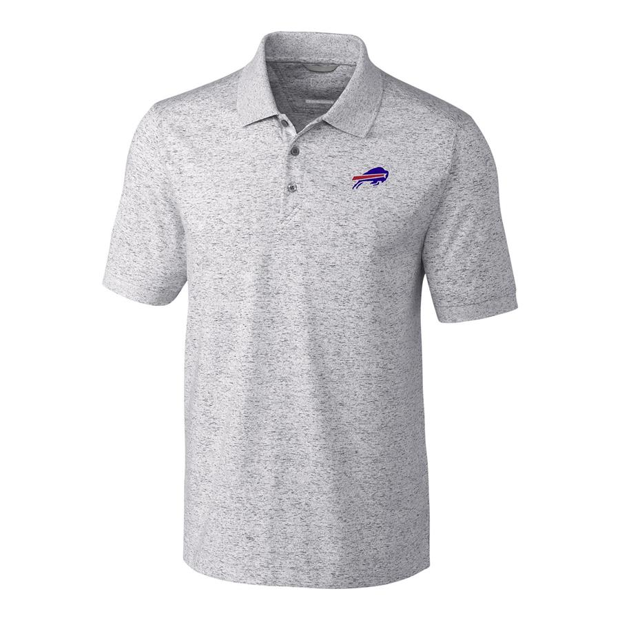 Buffalo Bills Cutter & Buck Space Dye Advantage Polo - Gray