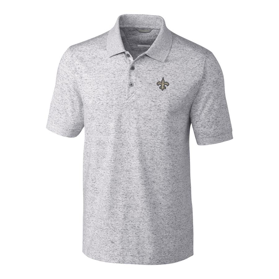 New Orleans Saints Cutter & Buck Space Dye Advantage Polo - Gray