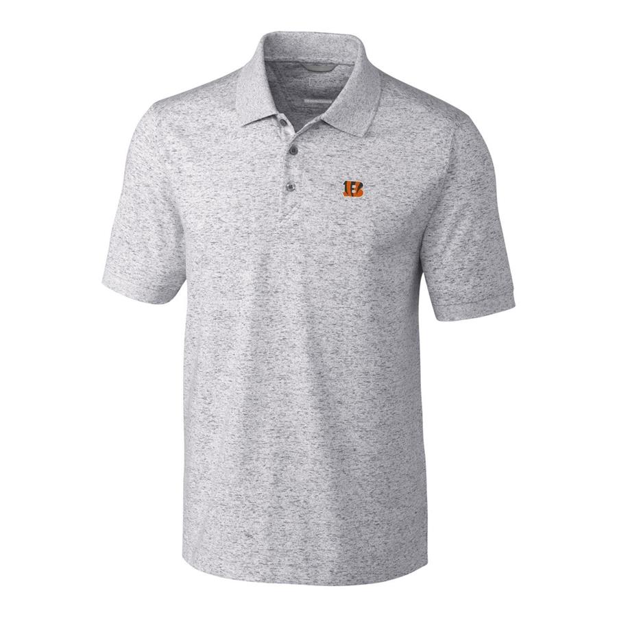 Cincinnati Bengals Cutter & Buck Space Dye Advantage Polo - Gray