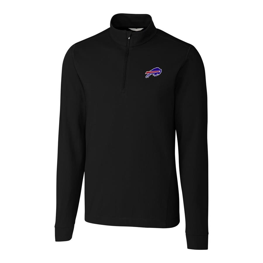 Buffalo Bills Cutter & Buck Advantage Quarter-Zip Pullover Jacket - Black