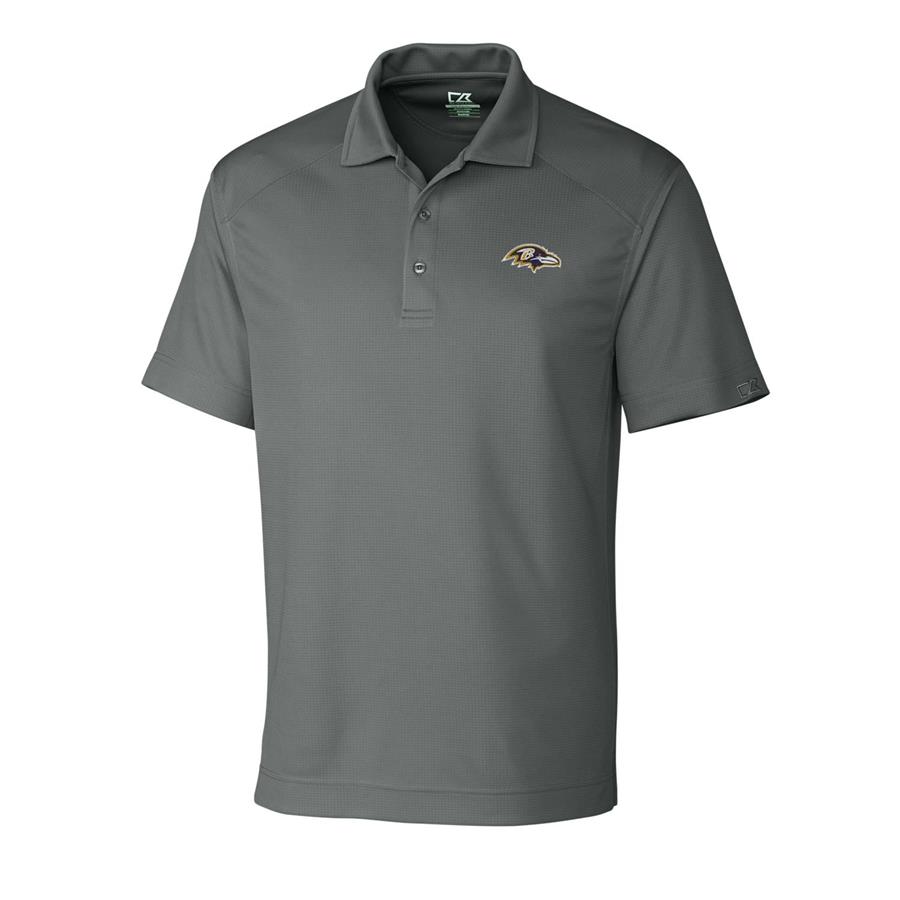 Baltimore Ravens Cutter & Buck DryTec Genre Polo - Gray