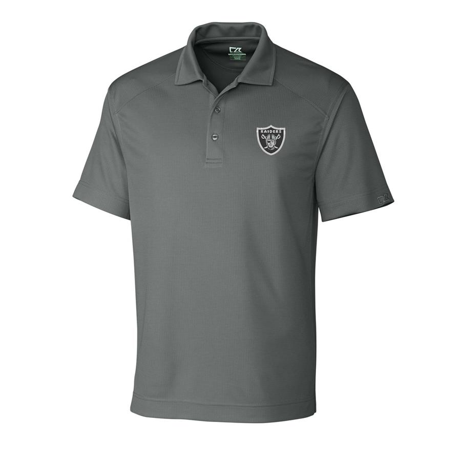 Las Vegas Raiders Cutter & Buck DryTec Genre Polo - Gray