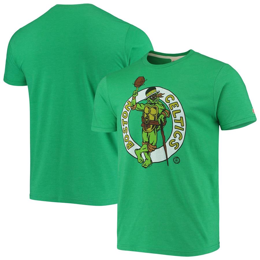Boston Celtics Homage NBA x Teenage Mutant Ninja Turtles Tri-Blend T-Shirt - Kelly Green