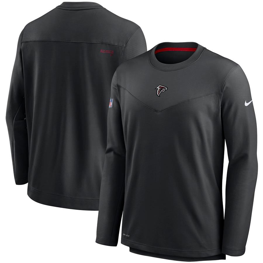 Atlanta Falcons Nike Sideline Team Performance Pullover Sweatshirt - Black