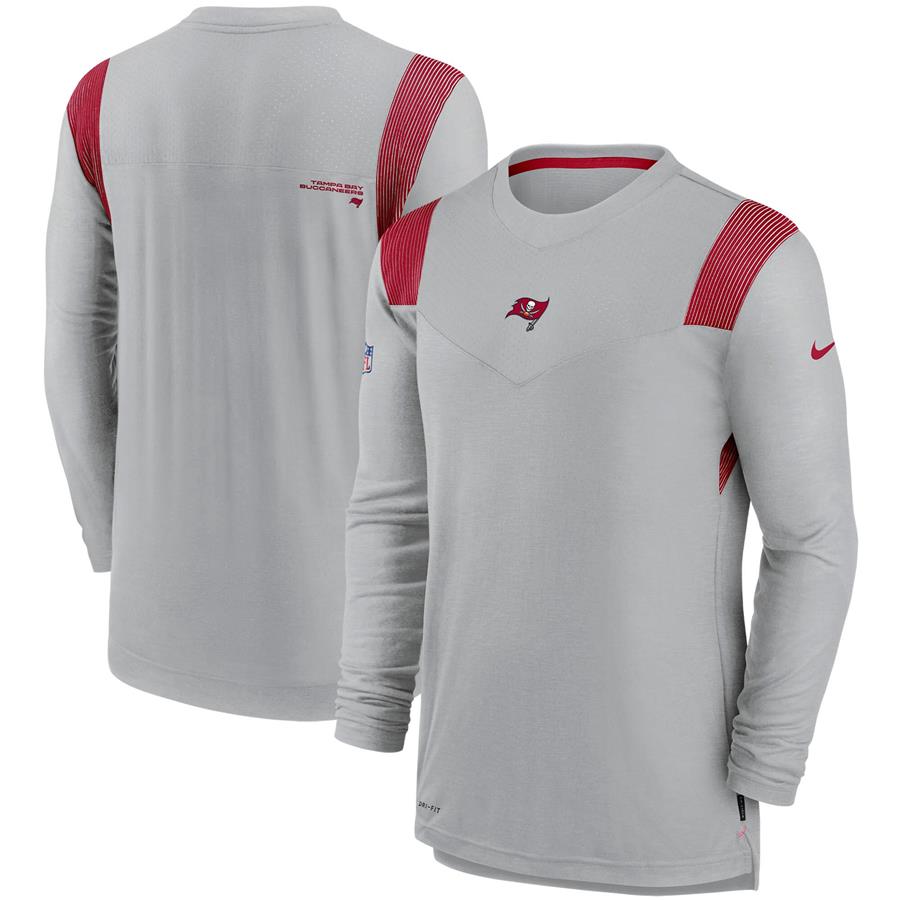 Tampa Bay Buccaneers Nike Sideline Player UV Performance Long Sleeve T-Shirt - Gray