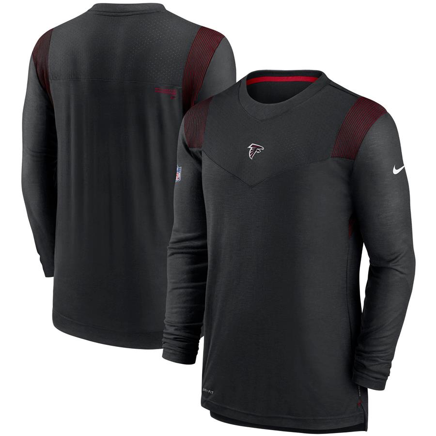 Atlanta Falcons Nike Sideline Player UV Performance Long Sleeve T-Shirt - Black