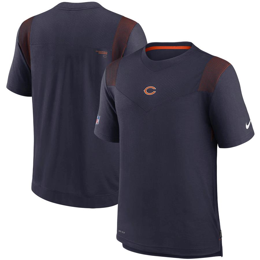 Chicago Bears Nike Sideline Player UV Performance T-Shirt - Navy