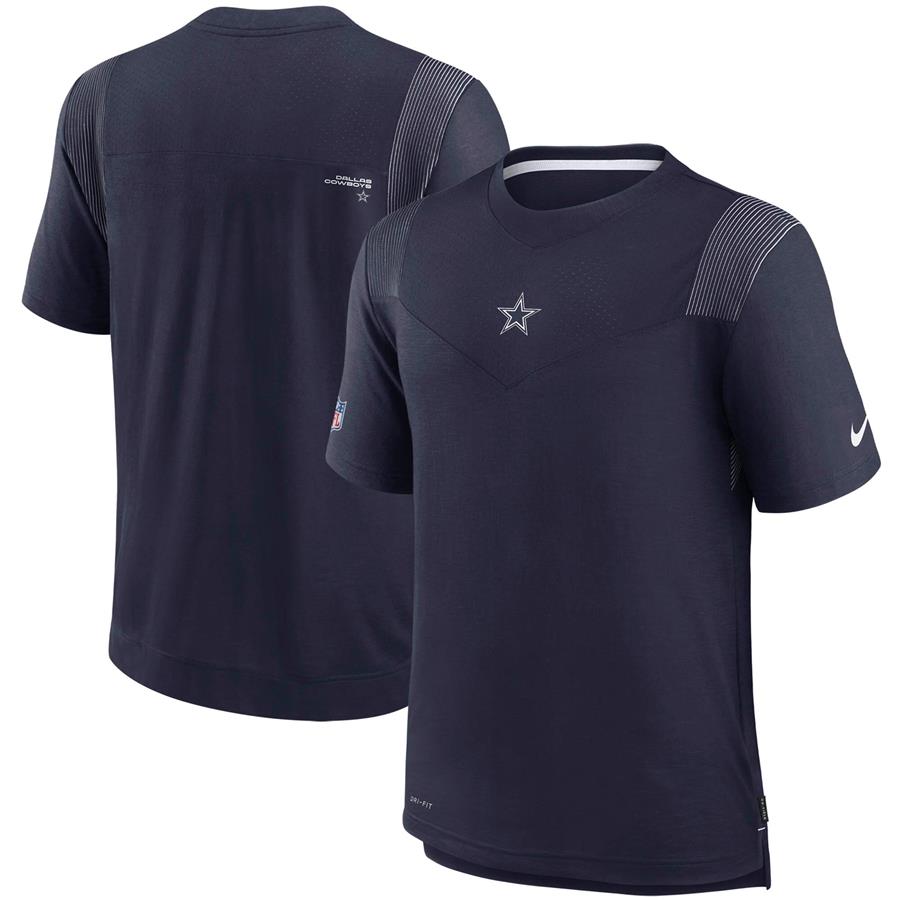 Футболка Dallas Cowboys Nike Sideline Player UV Performance (тёмно-синий)