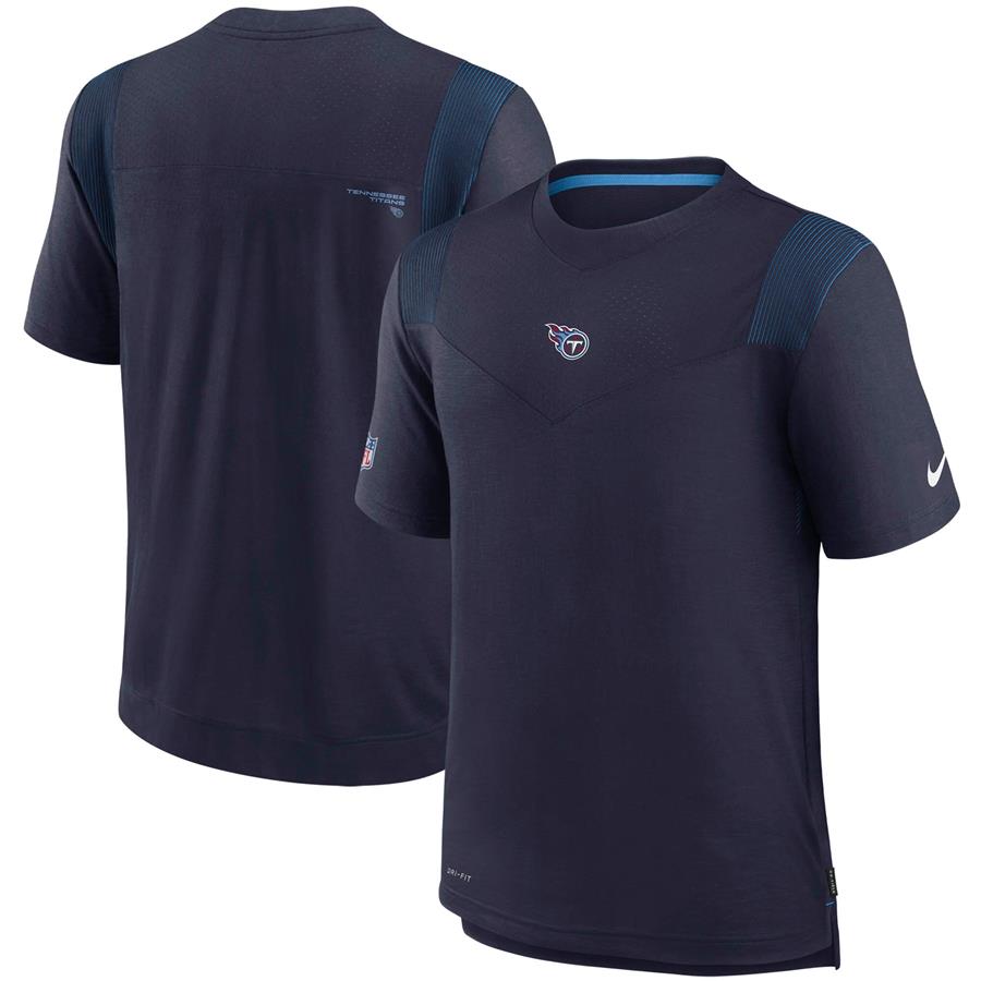 Tennessee Titans Nike Sideline Player UV Performance T-Shirt - Navy