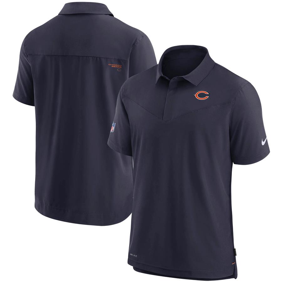 Chicago Bears Nike Sideline UV Performance Polo - Navy