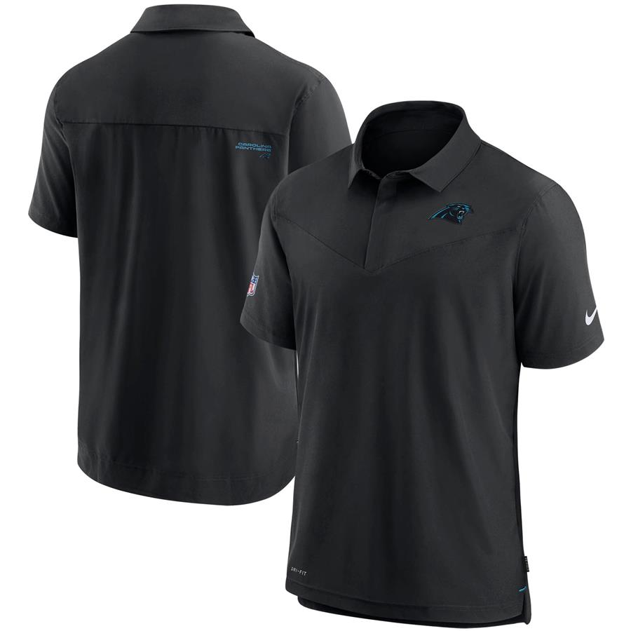 Carolina Panthers Nike Sideline UV Performance Polo - Black