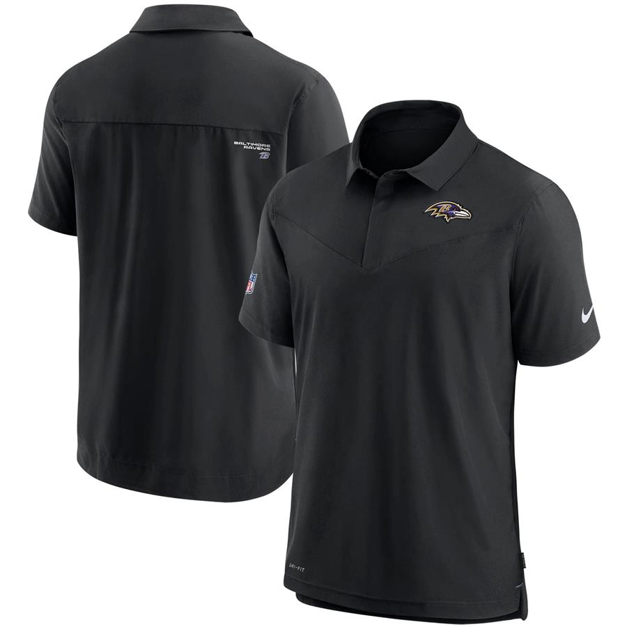 Baltimore Ravens Nike Sideline UV Performance Polo - Black