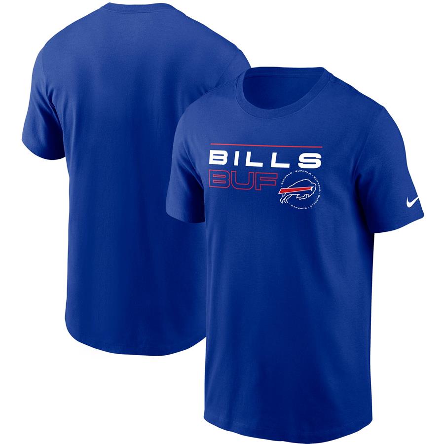 Buffalo Bills Nike Broadcast Essential T-Shirt - Royal