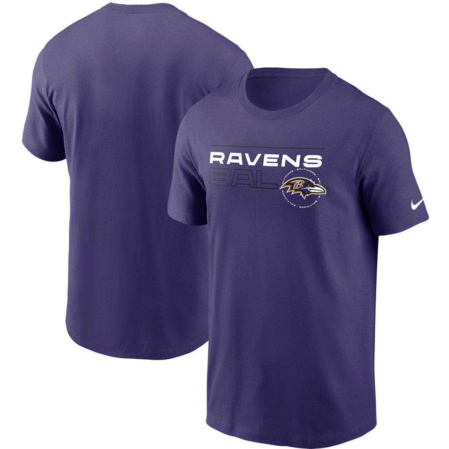 Baltimore Ravens Nike Broadcast Essential T-Shirt - Purple