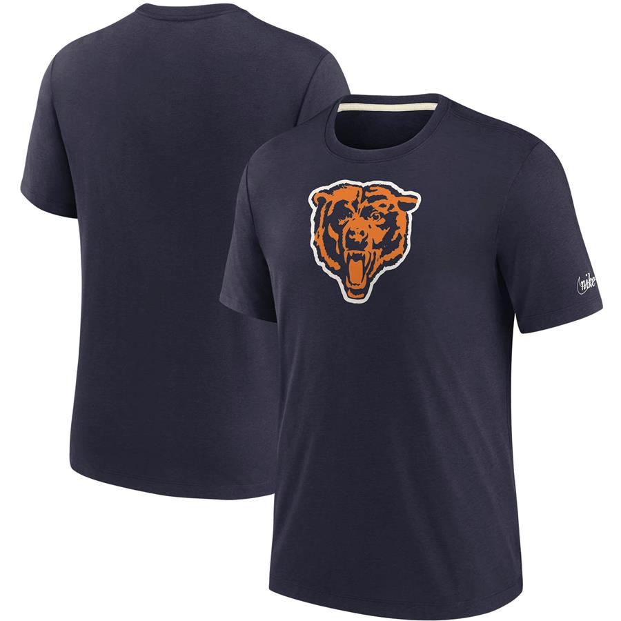 Chicago Bears Nike Historic Impact Tri-Blend T-Shirt - Navy