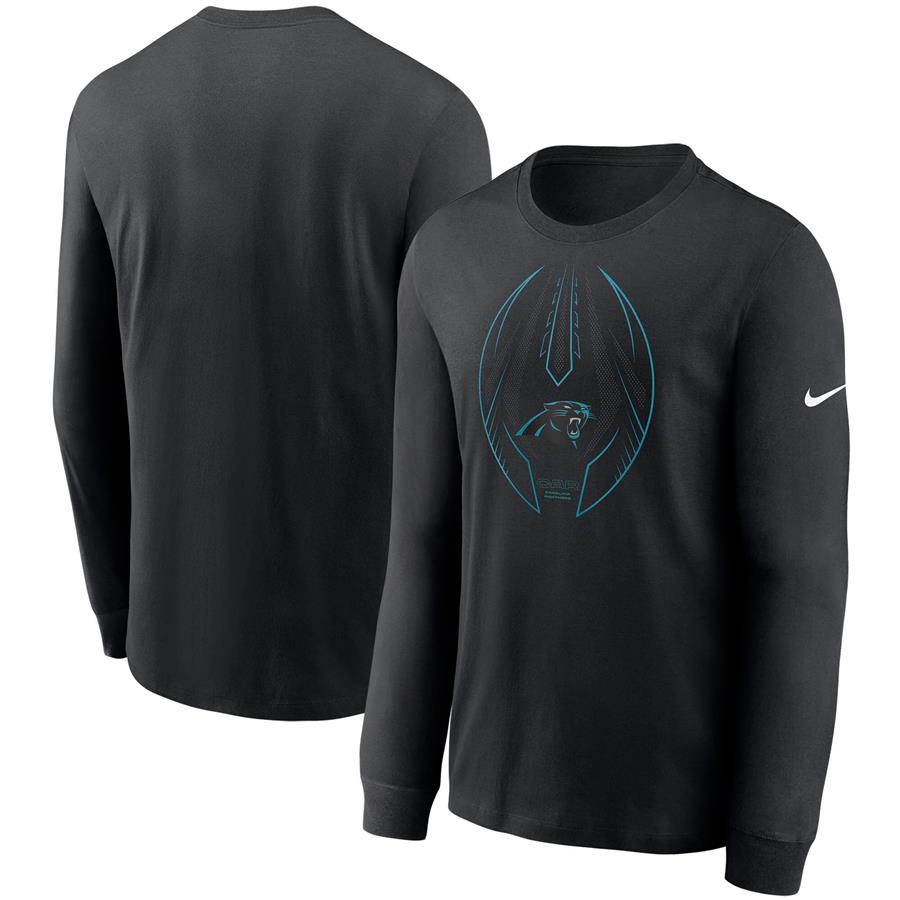 Carolina Panthers Nike Legend Icon Performance Long Sleeve T-Shirt - Black