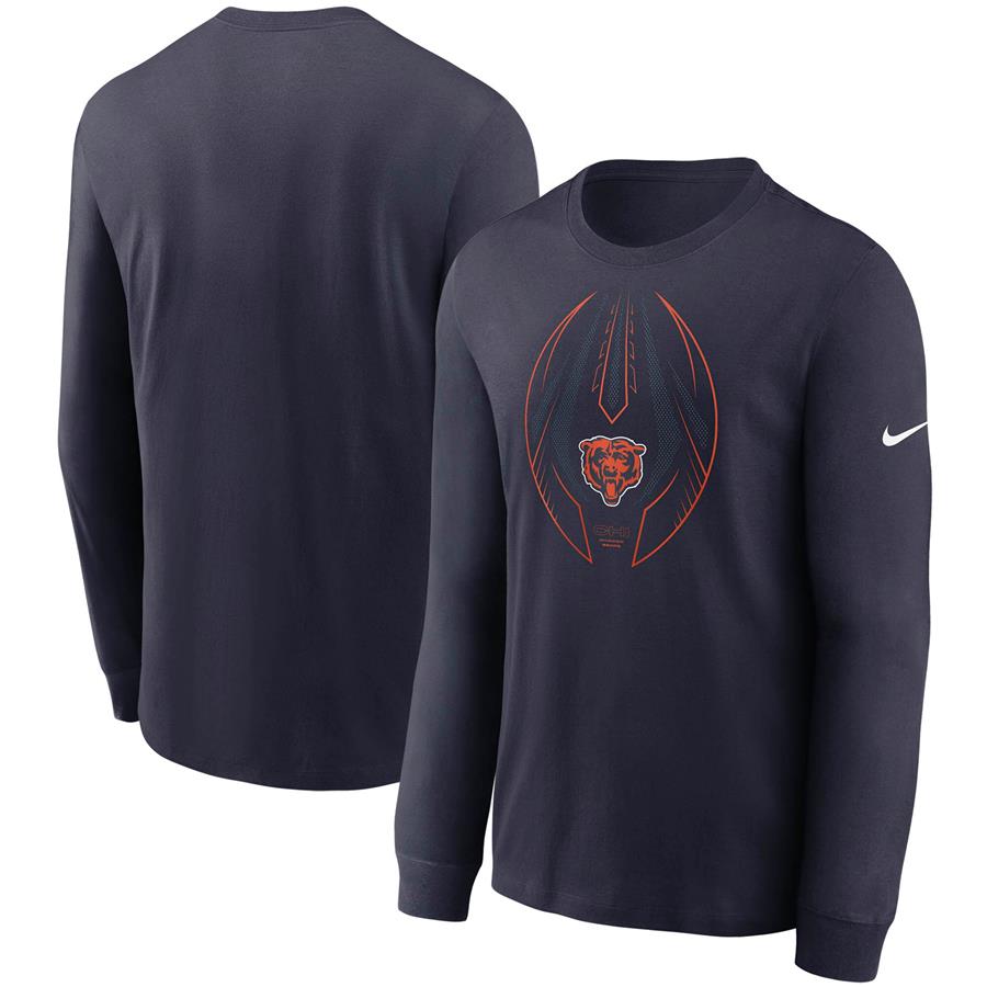 Chicago Bears Nike Legend Icon Performance Long Sleeve T-Shirt - Navy