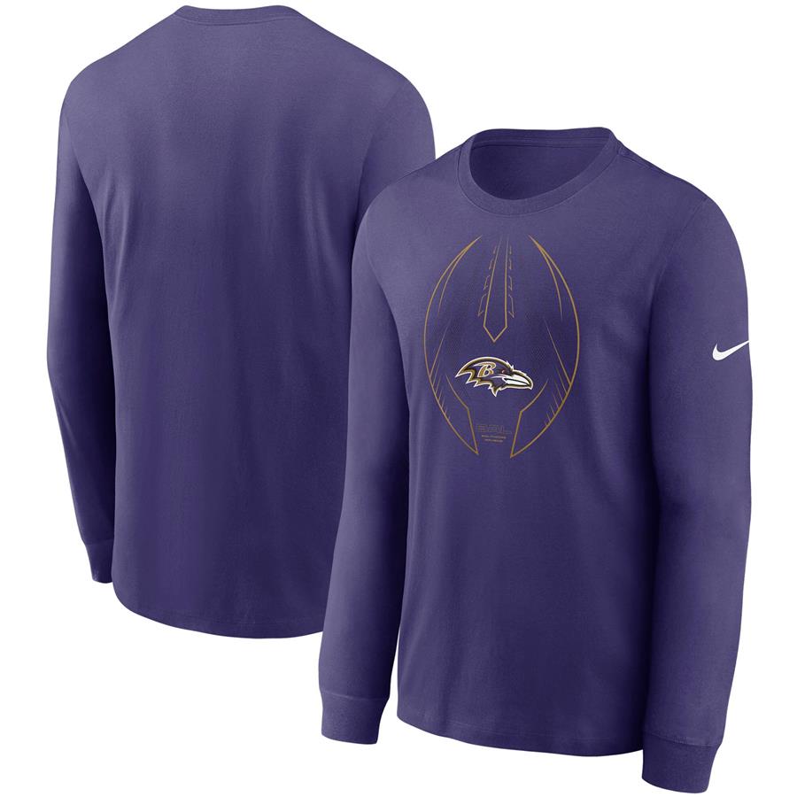 Baltimore Ravens Nike Legend Icon Performance Long Sleeve T-Shirt - Purple
