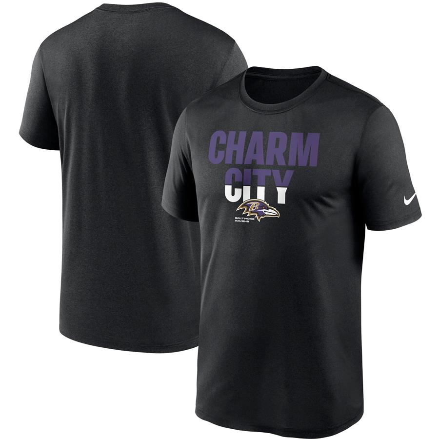 Baltimore Ravens Nike Legend Local Phrase Performance T-Shirt - Black