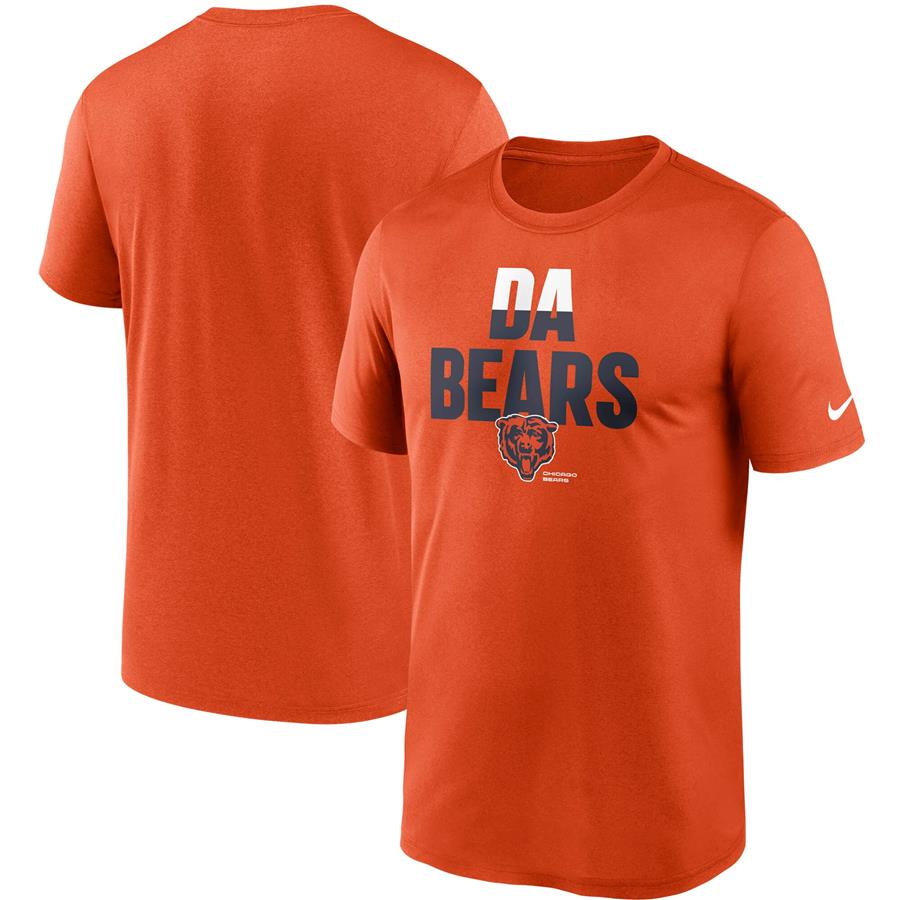 Chicago Bears Nike Legend Local Phrase Performance T-Shirt - Orange